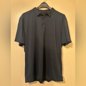Men's LULULEMON Polo Shirt- XL, NAVY, like NEW